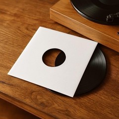 1000 – Pack White Paper Vinyl 45 RPM Record Inner Sleeves 7-Inch LP Album