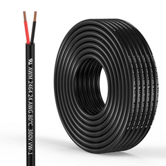 24 Gauge 2 Conductor Electrical Wire 24AWG Electrical Wire Stranded PVC Cord Oxy