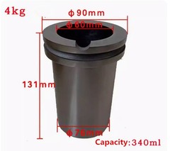 0.5/2/5KG Graphite Crucible Gold Metal Smelting Jewelry Tool for Melting Furnace