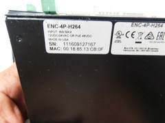 Avigilon ENC-4P-H264 4-PORT Video Encoder W/AUDIO TO IP POE 12/24V