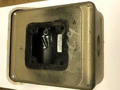 Baldor Cast Iron Electric Motor Terminal Conduit Box W/Cover for 284-286 FR