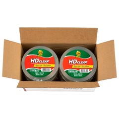 Duck HD Clear Extra Long Packing Tape – 6 Rolls of ﻿6 Rolls, 109 yds,