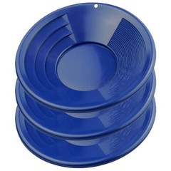 Sluice Monkey Set of (3) 14″ Blue Gold Pans