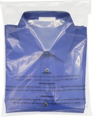 Poly Bags Resealable Suffocation Warning Clear Merchandise 1.5 mil Shirt Apparel