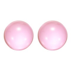 2pcs Clear Acrylic Contact Juggling Ball for Beginner 1.8″- 45mm Pink