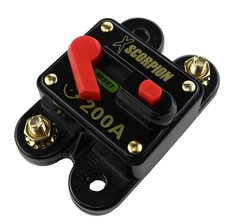 Xscorpion CB200A 200-Amp Manual Reset Circuit Breaker Standard Packaging