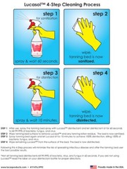 Lucasol One-Step Disinfectant Tanning Bed Cleaner and Sanitizer – Hospital Grade