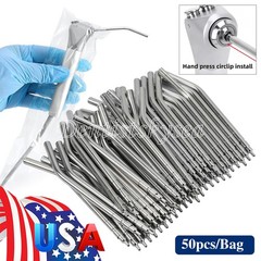 Dental Air Water Spray Triple Syringe Metal Nozzles Tips Tube Autoclavable