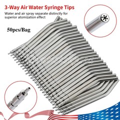Dental Air Water Spray Triple Syringe Metal Nozzles Tips Tube Autoclavable