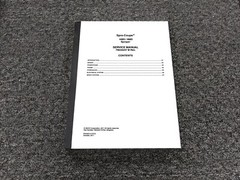 Spra-Coupe 4460 4660 Sprayer Shop Service Repair Manual 79034247B