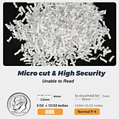 QUIETLEMON 100-Sheet Auto Feed Paper Shredder 4.5 Gall Commercial P-4 Cross Cut.