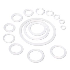 Food Grade O-Ring 1.5mm Cross Section Clear Silicone Rubber O Rings 4mm-105mm OD