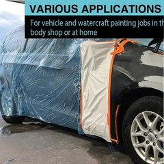 MAXIFILM 16ft x 350ft Roll of Blue Overspray Paintable Masking Plastic Sheeting