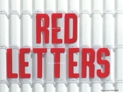 8 Inch Flexible Plastic Outdoor Marquee Sign Red Letters 300 Count