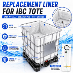 IBC Tote Liner Bag for Bulk Container Replacement Inner Bag Liquid Storage Liner
