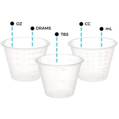 Perfect stix [100 Count – 1 oz Disposable Graduated Plastic Medicine Cups – F…