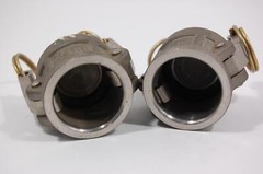 Lot of 2 Ever-Tite 1-1/4″ Cam Lock DC 316 Steel Dust end Cap Camlock