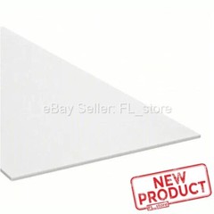 1/8″ Thick Plastic Polypropylene Sheet 12″ x 48″ White Opaque Stock 4 Feet Long