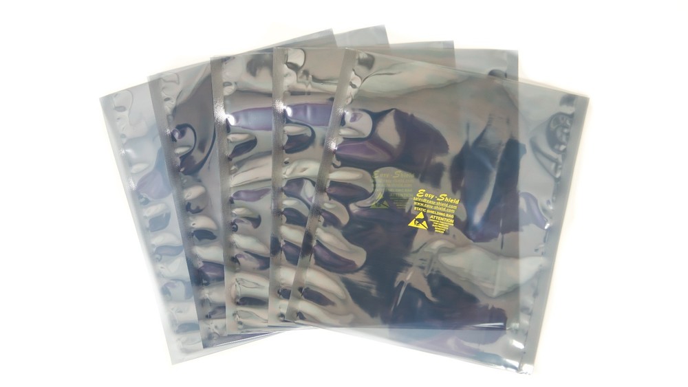 100 ESD Anti-Static Shielding Bags, 8″x10″ in (Inner Diameter) Open-Top,3.1 mils