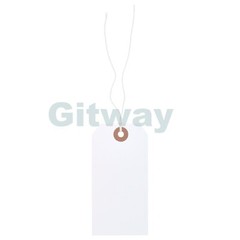 100 White Tags 4 3/4″ x 2 3/8″ Size 5 Inventory Shipping Hang Tag with String