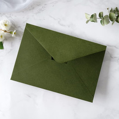 50 PCS/Pack A7 Envelopes 5.25 x 7.5” Olive Green Envelopes For 5×7” Wedding…