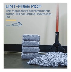Bison Life KLEEN HANDLER Nano Microbial General Cleaning Mop – 24 Replacements