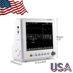 8″/15.6″ Patient Monitor ICU CCU Vital Sign Hospital ECG NIBP RESP TEMP SPO2 PR