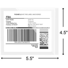 Dustproof Label Sleeves 4.5″ x 5.5″ 200 Pack