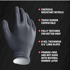 VENOM STEEL Nitrile Gloves Rip Resistant One Size Fits Most 100 CT 🇺🇸USA Ship