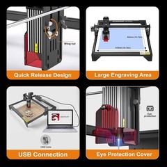 Used Atomstack A5 Pro Laser Engraver 40W DIY CNC Cutter for Wood Metal 410x400mm