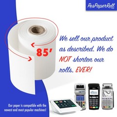 (100) ROLLS 2-1/4″ x 85′ PoS THERMAL RECEIPT PAPER FREE SHIPPING