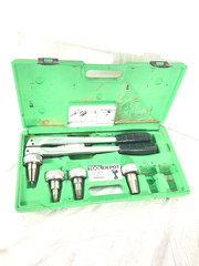 Wirsbo PEX Hand Expander Tool W/ 4 Heads Quick & Easy Green Case Set France