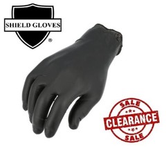 [1000 Pieces] Black Nitrile 4 Mil Gloves Powder Free, Latex Free Size: Large