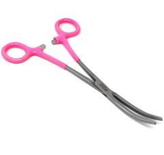 HEAVYDUTY HEMOSTAT CLAMP FORCEPS 8″CURVED VINYL GRIP SURGICAL MEDICAL INSTRUMENT