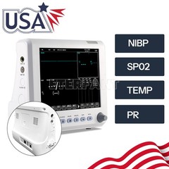 8″/15.6″ Patient Monitor ICU CCU Vital Sign Hospital ECG NIBP RESP TEMP SPO2 PR