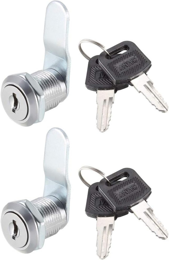 Cam Lock 3/4″ Cylinder Length Cabinet Locks with No.4 Cam, Fits for 1/2″ Max Thi