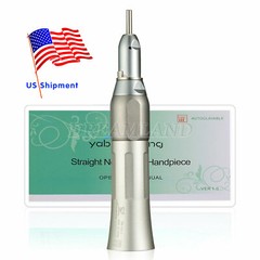 Dental Low Speed Handpiece 1:1 Direct drive Straight Nose Cone Fit NSK