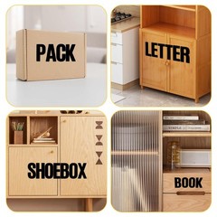 108 PCS Black Letter Stickers, 3 Inch Stick on Letters, Self Adhesive Alphabet S