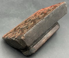 Antique Carved Wood Art Deco Geometric Textile Wallpaper Printing Block Stamp