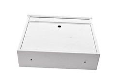 DaVinci Lock Metal Wall Mount Drop Box White 14x12x4 Cam Latch Hardware Secure