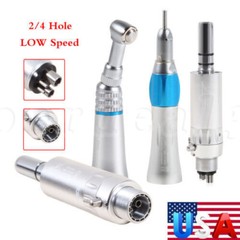 Dental Air Motor E-type 2/4Hole Slow Low Speed Handpiece Push Latch Contra Angle