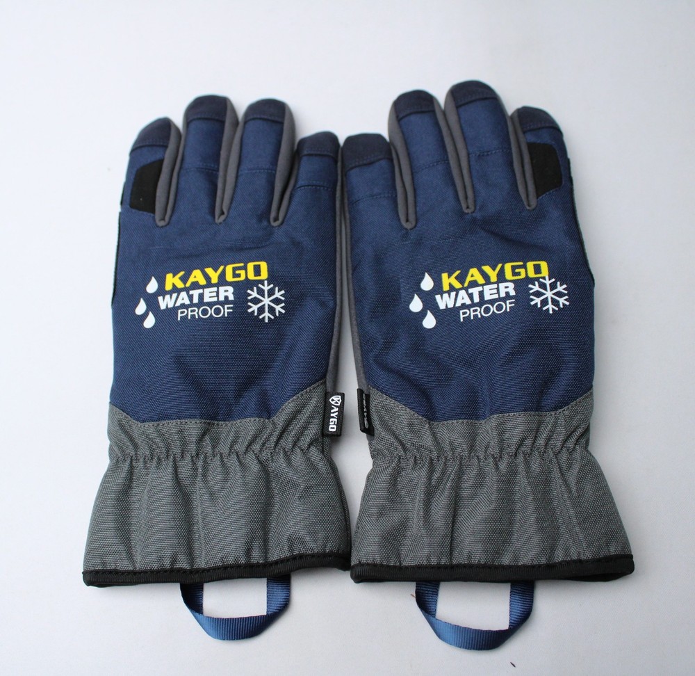 Kaygo Unisex Adult’s Winter Thermal Waterproof Work Gloves CA4 Blue KG168 Large