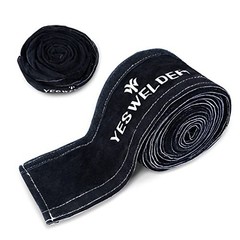 Flame Resistant Leather TIG Welding Torch Cable Cover – 25ft (7.6m) Durable Prot