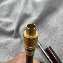 WATERMAN Carène Marine Amber Ballpoint Pen Gold Trim Blue Ink France *READ*