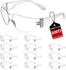 BISON LIFE Safety Glasses – Scratch Resistant Wrap Around Eyewear, Polycarbonate