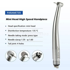 Mini Small Head Dental High Speed Handpiece Push Pediatric Kid 4 Hole Yabangbang