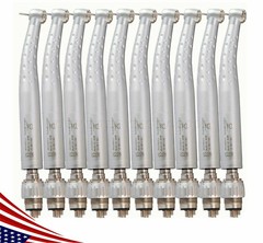 1-10 Packs Dental High Speed Turbine Handpiece with 4-Hole Quick Coupler ysu