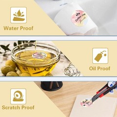 2″ Square Round Direct Thermal Labels Self-Adhesive Circle Sticker DIY Design US