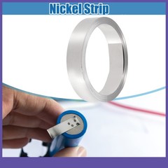 Single Pure Nickel Strip 99.6% Nickel 0.12x15mm 32.8ft Nickle Tabs Universal
