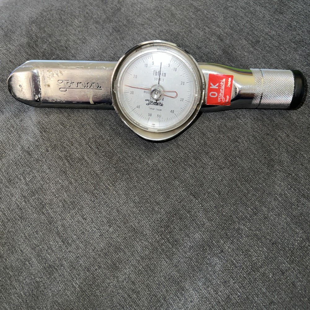 Vintage Tohnichi 60DB-A Dial Torque Wrench 1/4″ Drive 0–60 in-lb Japan